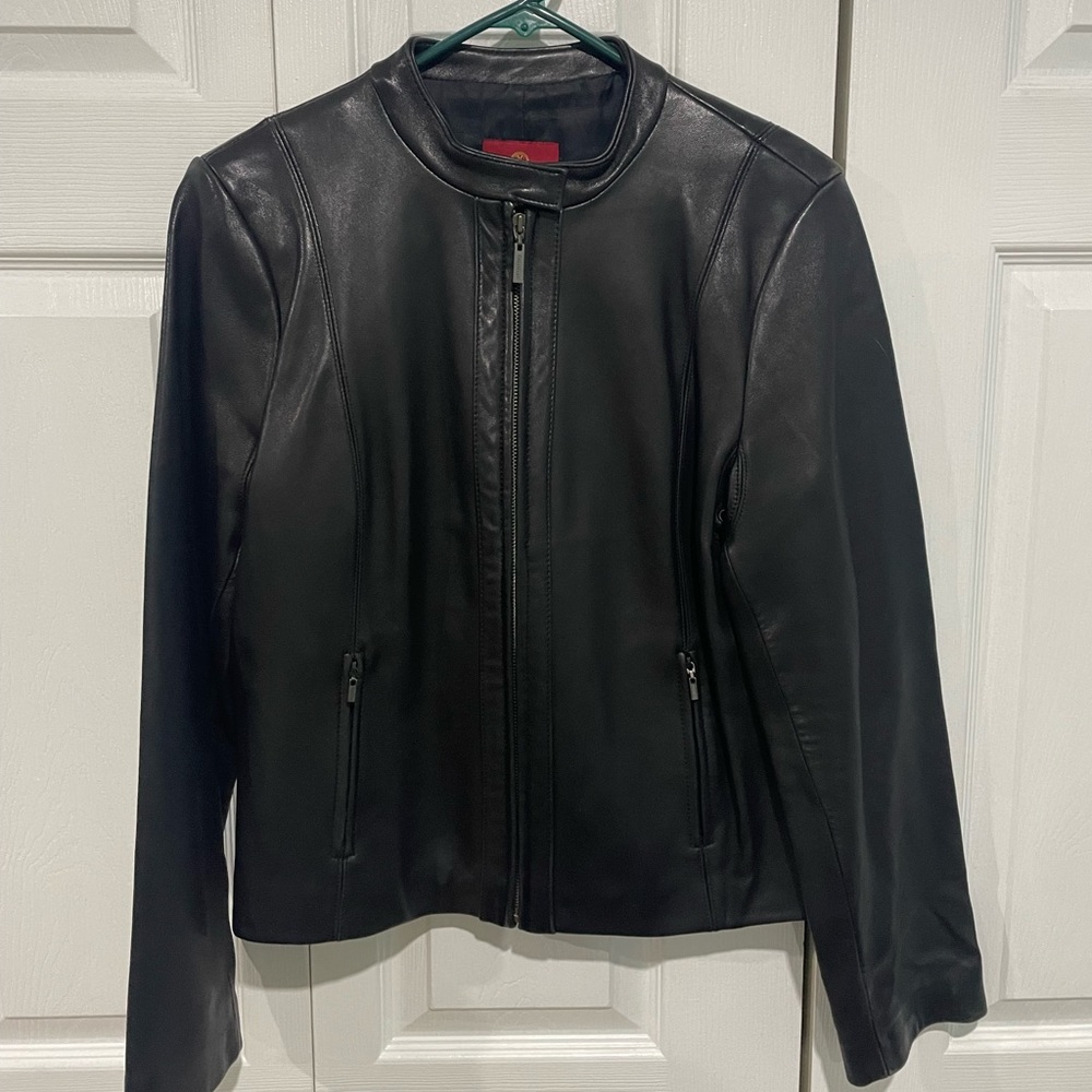 Cole Haan Leather Jacket Medium